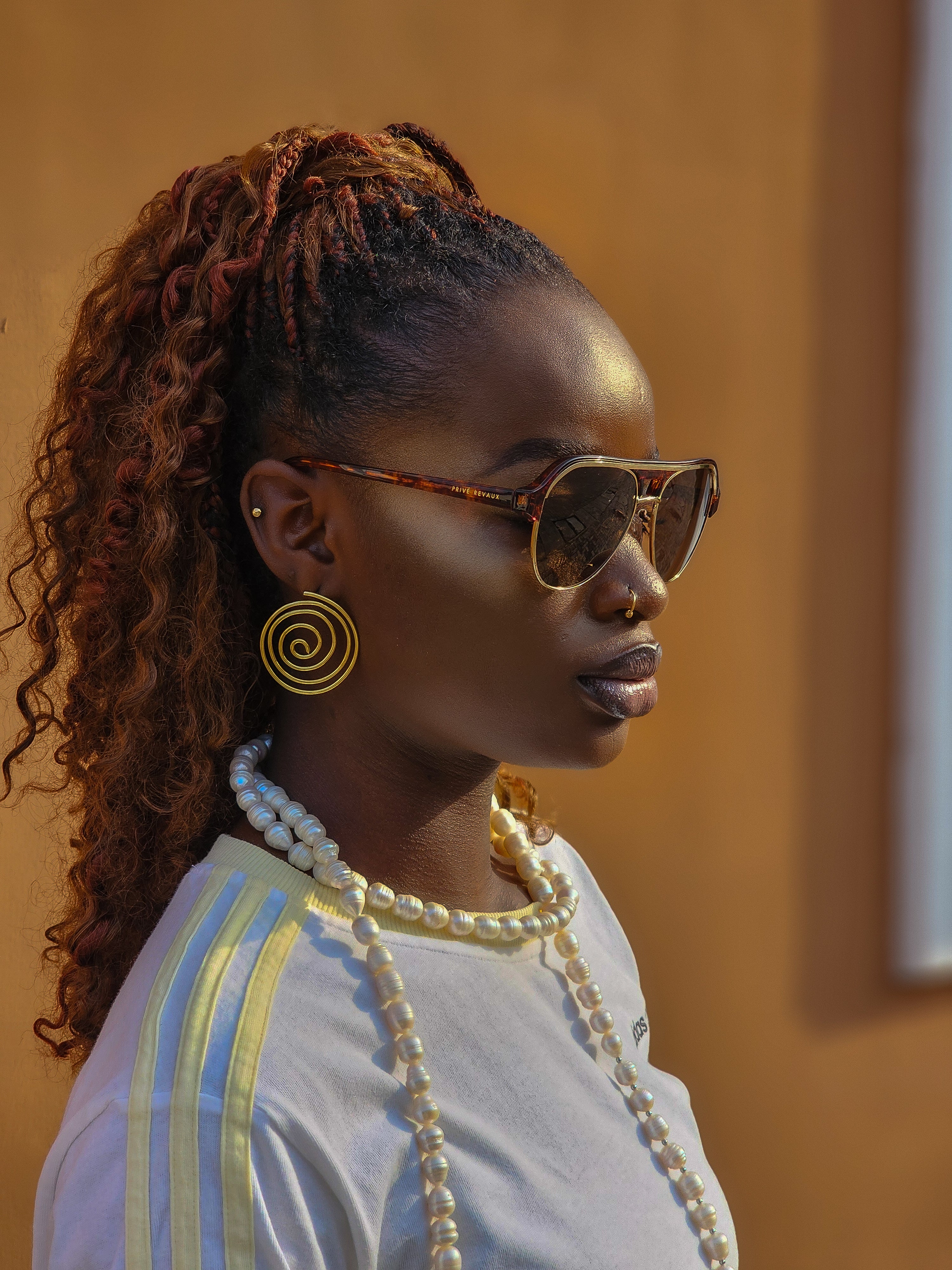 Brass Coil Earrings