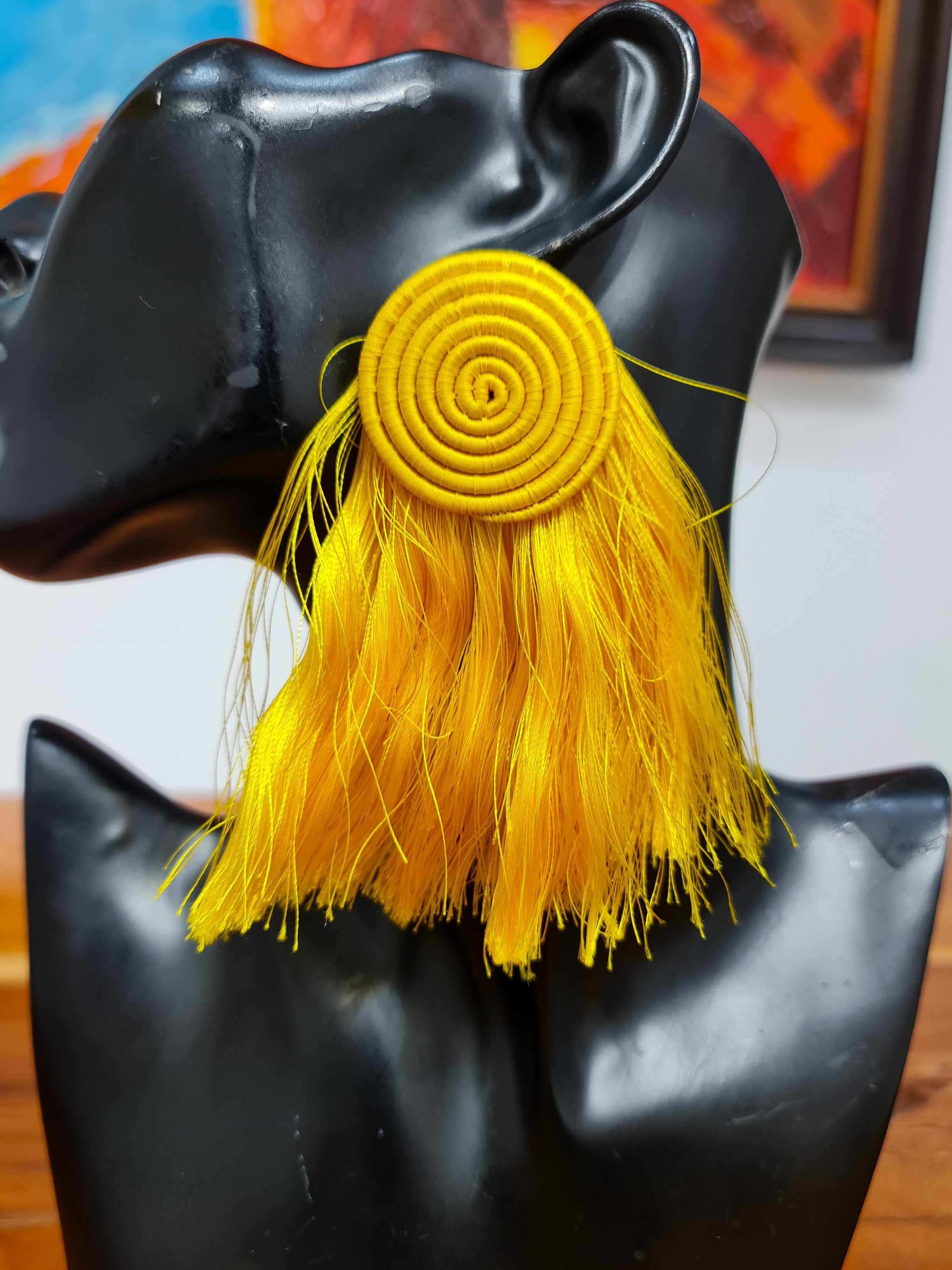 Disc + Flare Rwanda Earrings