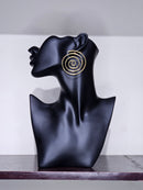 Brass Coil  Earrings