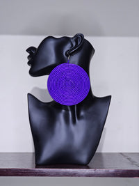Round Rattan Rwanda Earrings