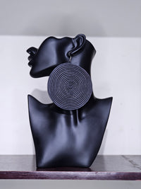 Round Rattan Rwanda Earrings