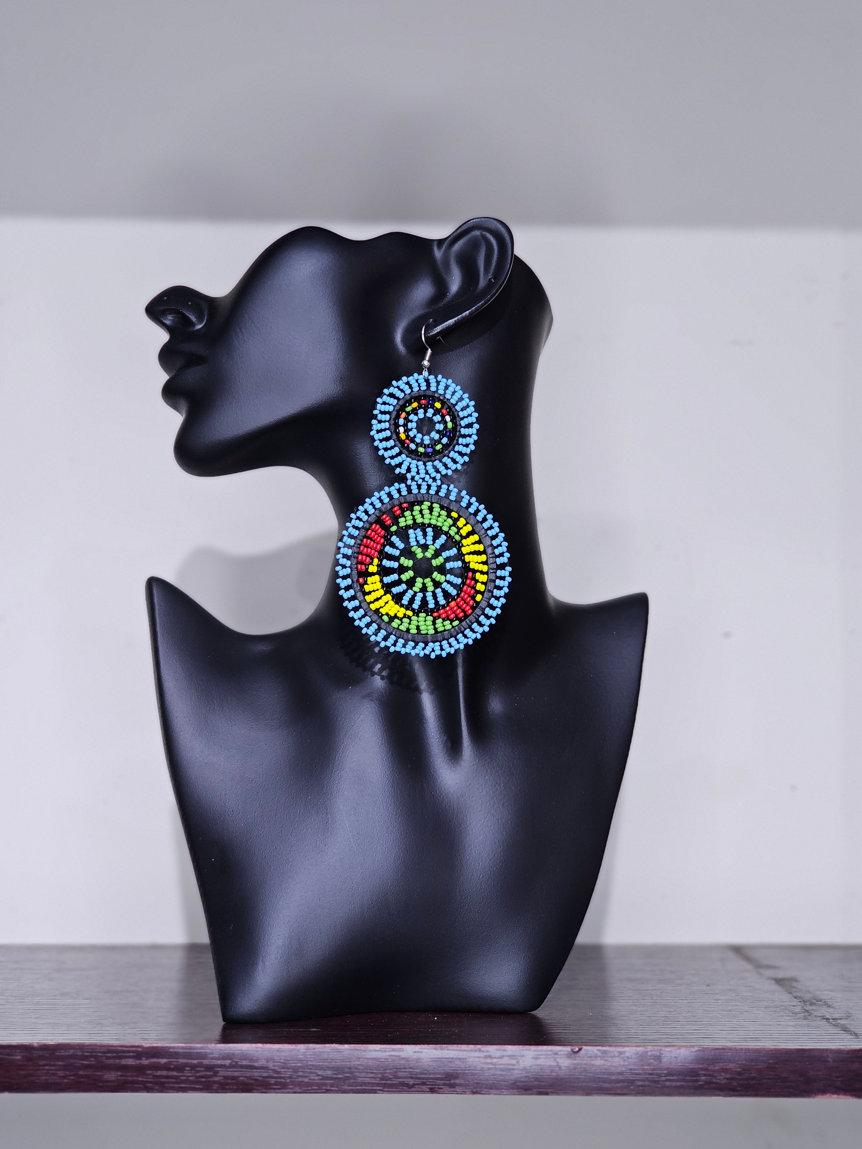 Dou Maasai Round Earrings